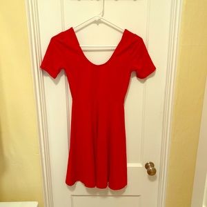 Cute Red poly/spandex blend dress